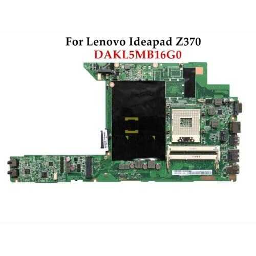 Wholesale high quality DAKL5MB16G0 FOR Lenovo Ideapad Z370 Laptop Motherboard KL5 HM65 PGA989 DDR3 100% Fully Tested