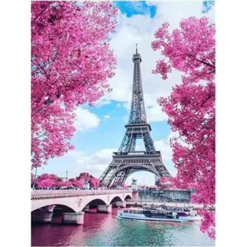 Full Square/Round 5D Diy Diamond Painting Cross Stitch "Tower Scenery" Diamond 3D Embroidery Mosaic Home Decor Gift