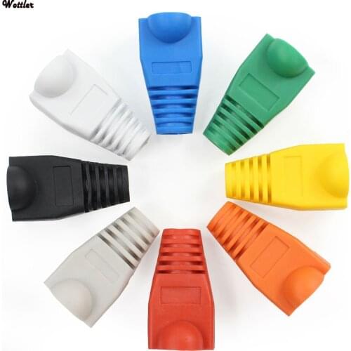 RJ45 Cap Connector CAT5E CAT6 Plug Cap Ethernet Network Cable Strain Relief Boot Protect Cover
