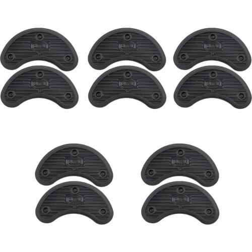 Non-Slip Shoe Boot Repair Rubber Heel Savers Toe Plates Taps DIY Shoe Repair Pads 5pairs Shoe Savers Heel Plates Taps