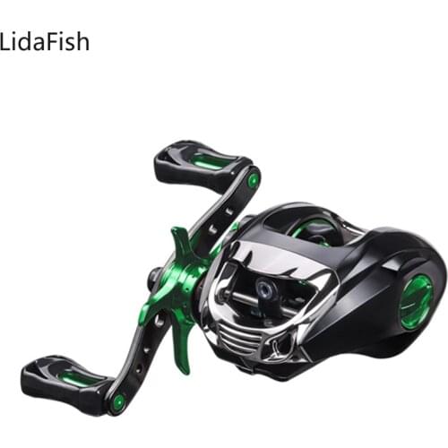 LidaRFish High Speed 6.3:1 Baitcasting Reel Left Right Hand 8kg Max Drag 12+1 BBs Bait Casting Fishing Reel