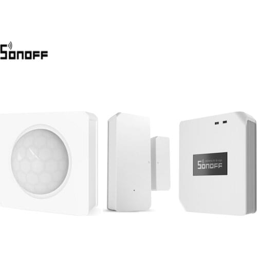 Sonoff RF Bridge 433MHZ Wifi Wireless PIR Sensor Door & Window Alarm Sensor for Smart Home Security Alexa Google Home