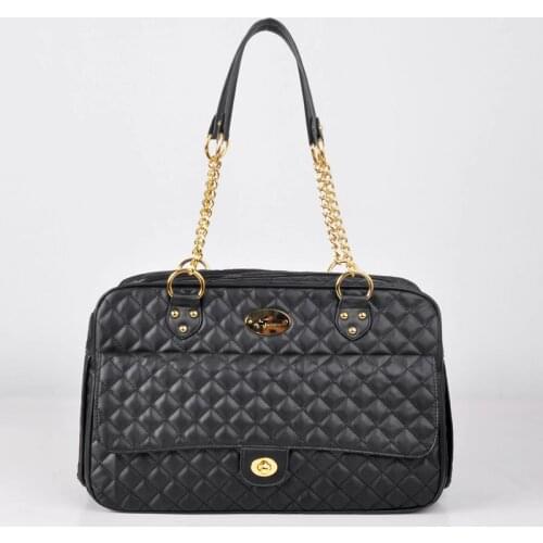 Luxury Dog Carrier Bag Plaid Senior Chian Little Small Medium Pets Breeds Animals Warm Cat Shoulder Transportation Bag Products