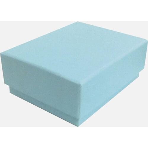Light Blue Necklace Pendant Boxes 8.5x6.5x3.3cm Jewelry Box Paper Jewelry Gift Box Jewellery Organizer 60pcs/lot (Custom Logo)