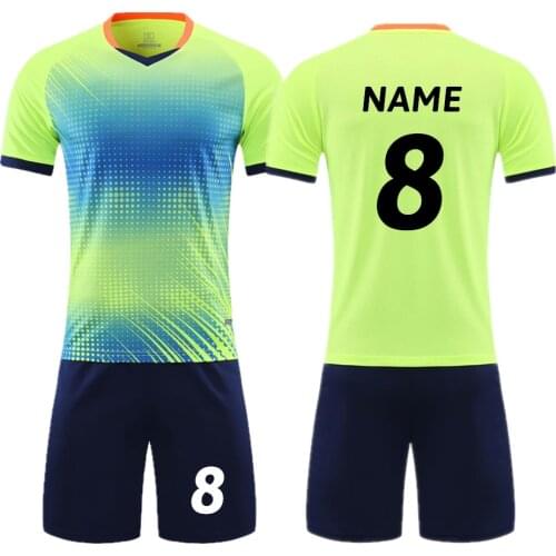 Kids Adult Soccer Jersey Set Child Women Men Football Uniform Soccer Training Suit Survetement Football Kit Sports Shirt Shorts