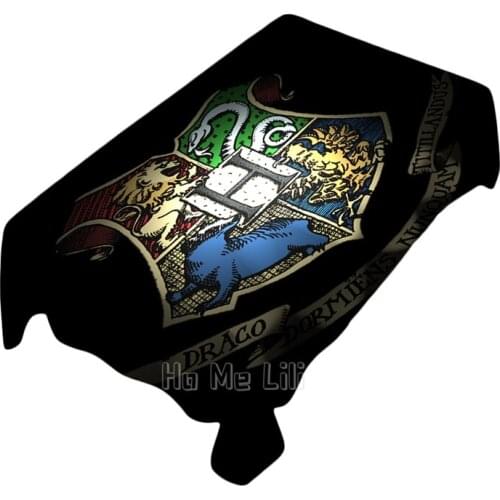 Magic Badge Mysterious Fantasy Tablecloth On Black Background Indoor And Outdoor Art Decoration