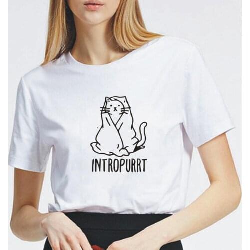 Funny Tshirt Women Cotton White Graphic Tee Women Summer New Fashion Harajuku T-shirt Women Tops