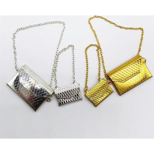 Gold/Silver Color 1/6 Scale Figure Scene Accessory Soldier Leather Bucket Bag Womens Handbag for 12 Inch Action Figures Model