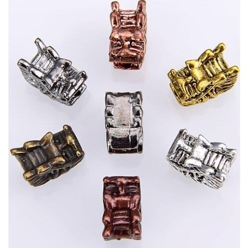 10PCS/package Wholesale New Animal Style Dragon Head Charm Suitable for Jewelry Making DIY Beads Bracelet Findings Components