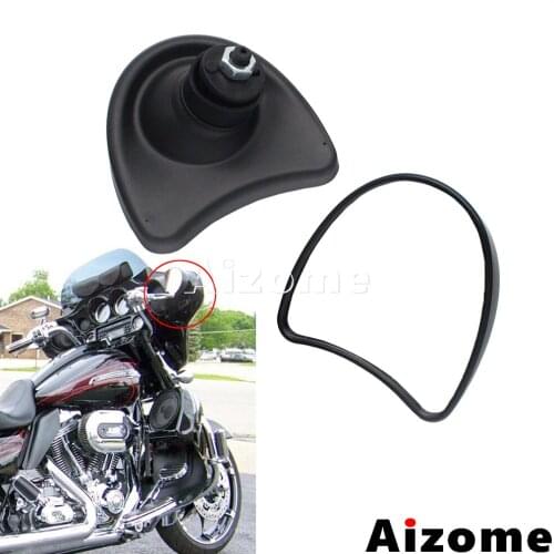 2PCS Motorcycle Rearview Mirror Inner Mounting Batwing Fairing Side Mirrors For Harley Street Glide Electra Glide FLHT 1996-2013