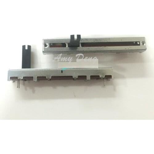 20pcs/lot 6 cm slide potentiometer single joint B100K shaft length 15MM mixer 60MM straight slide potentiometer B104