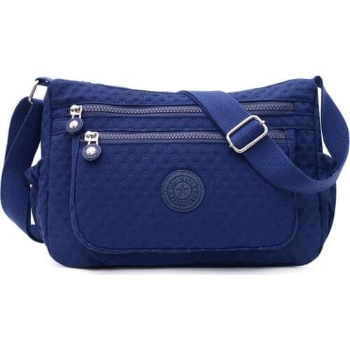 2021 Casual Solid Color Women Bags Four Seasons General Shoulder Bag Nylon Cloth Lady Messenger Bag Mobile Phone Bag