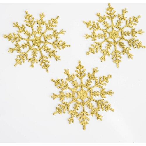 3pcs Glitter Christmas Flower Artificial Flowers Merry Christmas Decorations for Home 2021 Xmas Tree Ornaments New Year Gift