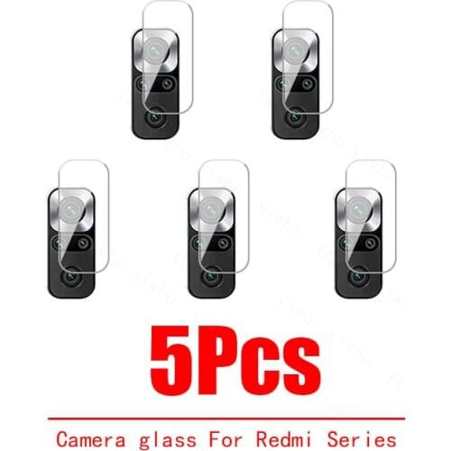 5Pcs Camera glass For Xiaomi Redmi Note 10S Protector film on Redme Note10 5G S 10Pro Pro Max Note9 9 9S 9Pro Note8 8Pro 8T glas