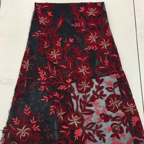 African Lace Fabric 2018 Embroidered Nigerian Laces Fabric High Quality French Tulle Lace Fabric For Women jjh37