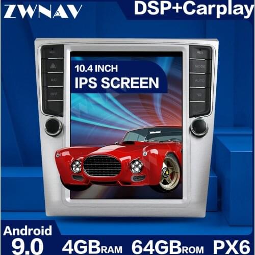 PX6 Tesla Style Big Screen Android 9.0 Car Multimedia Player For VW Passat Magotan CC 2007-2015 GPS Audio Radio stereo head unit