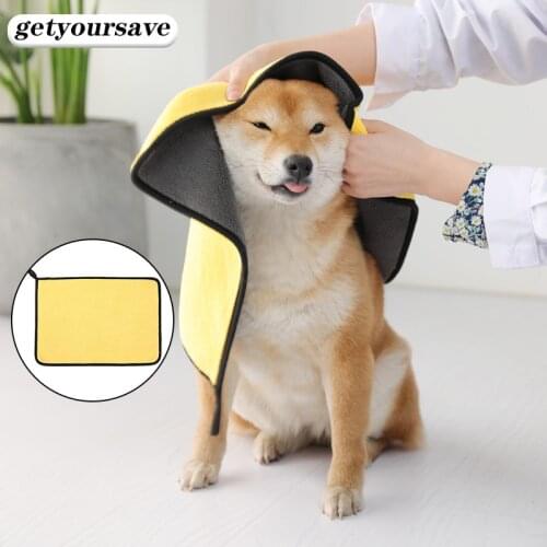 Pets Bath Dog Towel Large Microfiber Towel for Dogs Accessories Super Absorbent Cat Puppy Towels Quick Drying Cleaning Washcloth
