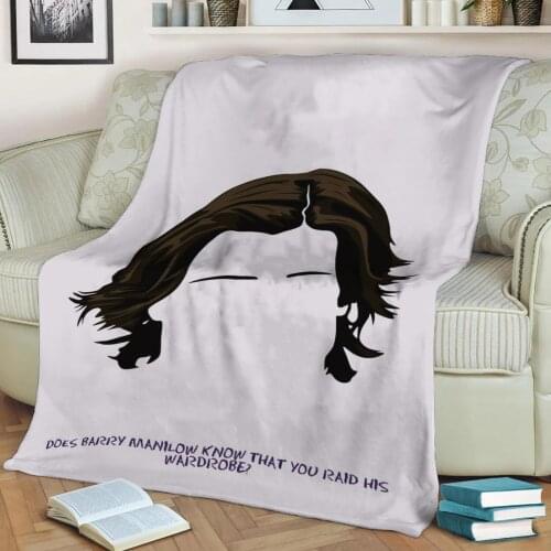 Barry Manilow 3D Print Plush Blanket Throw On Sofa Home Decor Soft Warmth Washable Nap Blanket Dropshipping