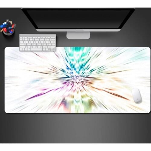 White Abstract Modern Creative Mousepad PC Computer Games Competition Professional Edge Pad Unique Office Computer Mouse Mats