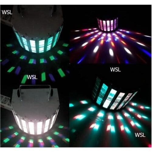 Free shipping 4pcs/LOT LED stage effect light dj double derby light for Night Club Disco Party lighting system