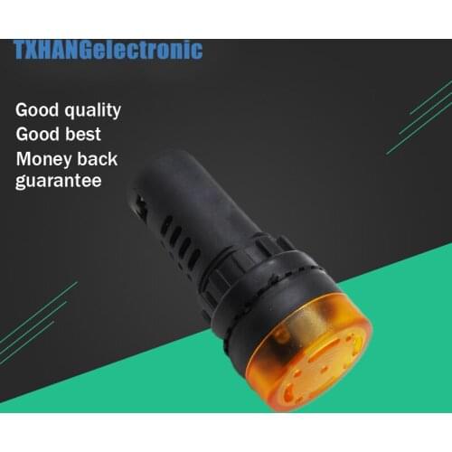 Safe Alarm AC DC 12V Yellow LED Active Buzzer Signal Indicator Light Lamp AD16-22SM diy electronics