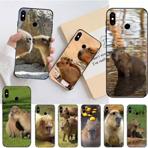 Capybara cute animal Phone Case For Xiaomi Redmi note 7 8 9 t k30 max3 9 s 10 pro lite Luxury brand shell funda coque