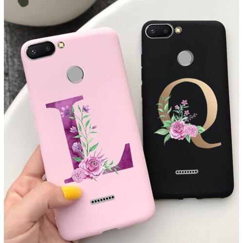For Xiaomi Redmi 6A Case Redmi 6 Cute Letters Soft Silicone Back Cover For Xiaomi Redmi 6 A 6A Redmi6 Redmi6A Phone Cases Bumper
