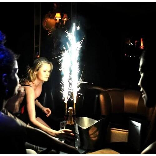 Black Safety Plastic Champagne Bottle Clip Holder Birthday Candle Sparkler Sparking Fountain Cold Fireworks System Disco DJ