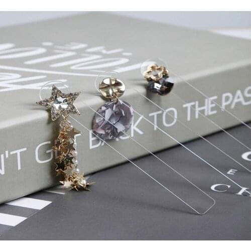 Transparent Acrylic Earring Try On Stick Forecast Shop Special Tool Ear Stud Jewelry Trial Display Holder Rack for Live Stream