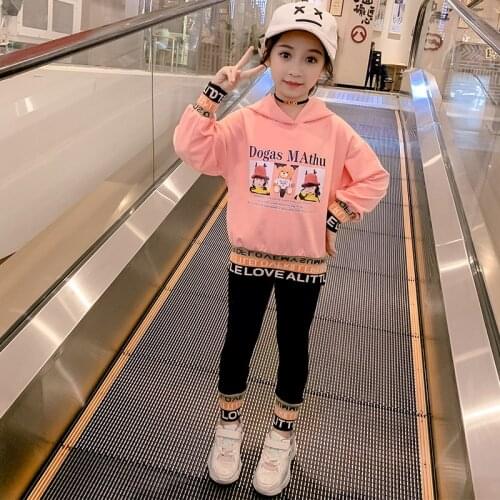 Childrens Sets Valentines Outfit Girls Cotton Suit Spring New Arrival Boutique Sports Suit Girl Clothes Sets Markdown Sale
