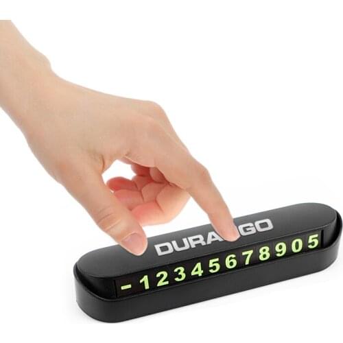 For Dodge DURANGO Challenger Car Styling Temporary Parking Card Phone Number Card Plate Park Stop