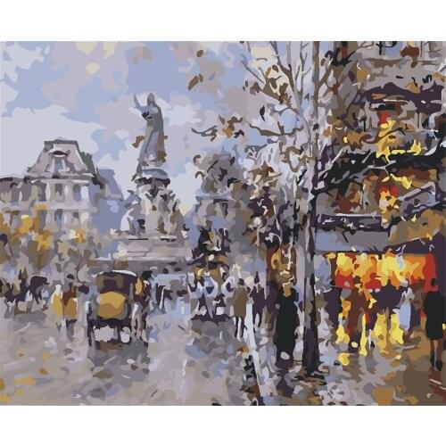 Xenon True Diy Painting By Numbers No Frame Coloring Picture By Number Abstract Impression Art Pictures With Colors