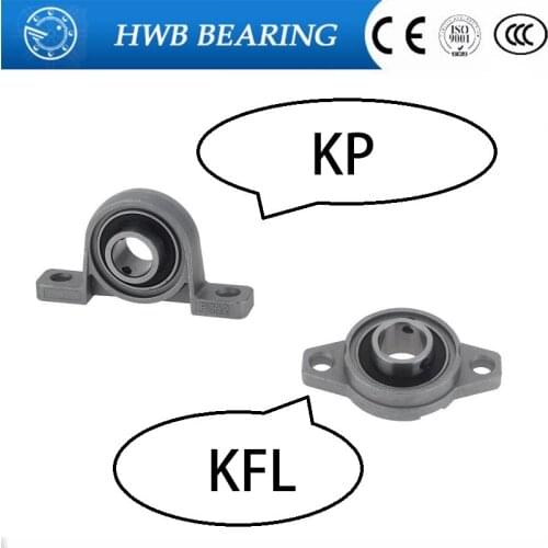 KFL08 KP08 KFL000 KP000 KFL001 KP001 Bearing Shaft Support Spherical Roller Zinc Alloy Mounted Bearings Pillow Block Housing
