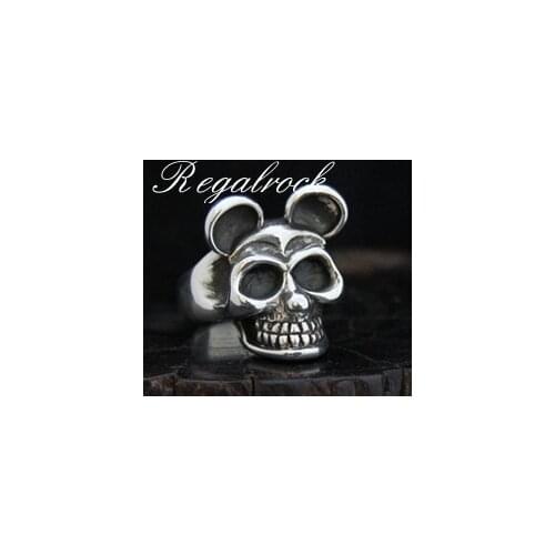 Regalrock Oddities Mouse Skull Ring