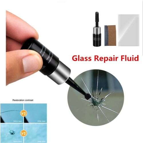 Car Windshield Glass Repair Resin Kit Glass Repair Fluid Kit Glass Nano Repair Fluid Scratch Crack Restore Window Repair