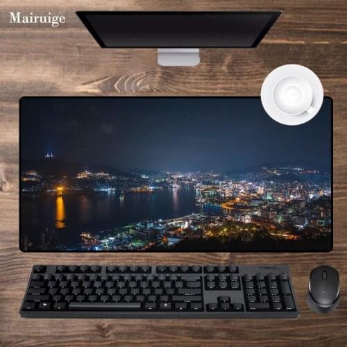 Mairuige Night Scenery Anime Computer Mouse Pad Gamer Decoration 40*90cm XXL Large Gaming Mousepad Keyboard PC Laptop Desk Mat