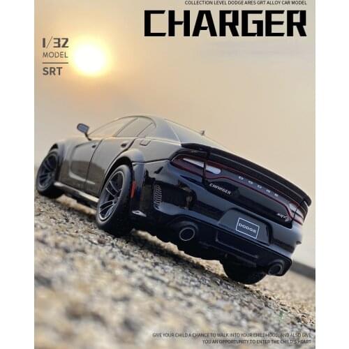 1/32 Dodge Charger SRT Hellcat Alloy Car Model Boy Toy Simulation Car Model Decoration Fast & Furious 9 Vehicles Collections