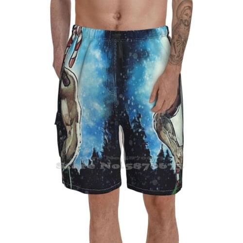 First Buddy Elfbo Summer Mens Casual Shorts Gym Training Elf First Blood Will Ferrell Funny Parody Cute Christmas Holidays