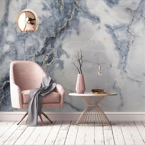 Milofi customize any size 3D mural wallpaper high quality marble pattern decorative mural wallpaper