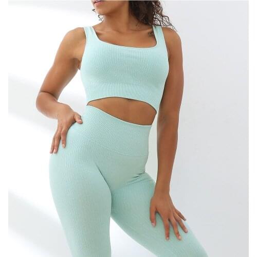 2021 New Yoga Suit Sets Gym Clothing Yoga Pants Women Leggings Sports Bra Outdoor Workout Clothes Women Tracksuit Mujer