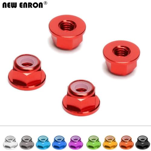 NEW ENRON #1747 4P Aluminum M4 Wheel Nuts FOR Traxxas Slash 2WD Slash 4x4 Rustler Stampede Rally