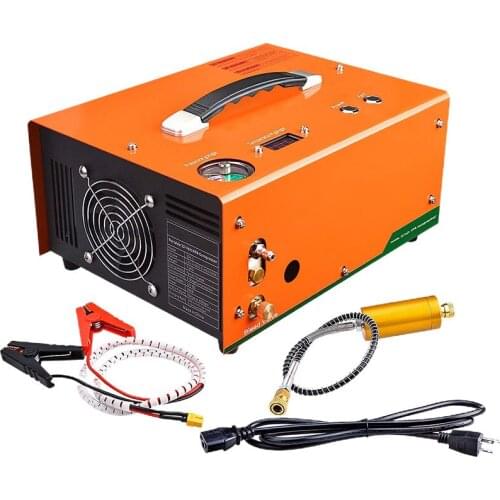 The new automatic 110V/220v and 12v high voltage car pump 300bar pump 40MPA built-in transformer