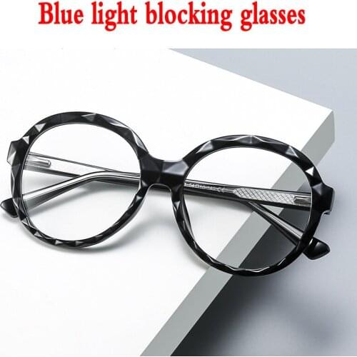 Anti Blue Light Oversized Glasses Computer Women Blue Linght Blocking Gaming Big Size Men Eyeglasses Frame 2020 Trends NX