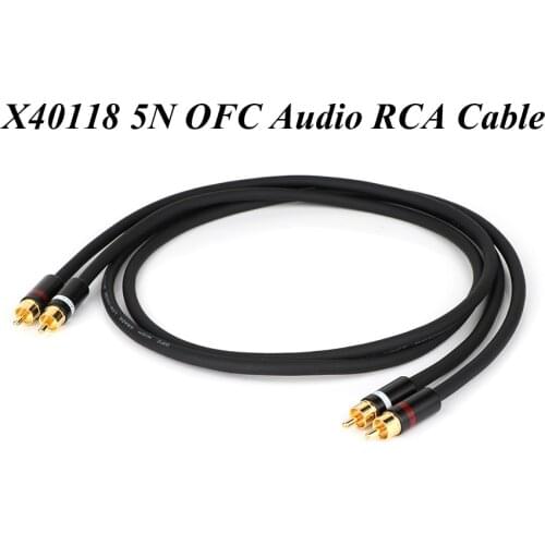 Pair(2pcs) Hifi Canare 5N OFC Audio RCA cable High End HIFI RCA Audio Cables,gold plated Rca plug