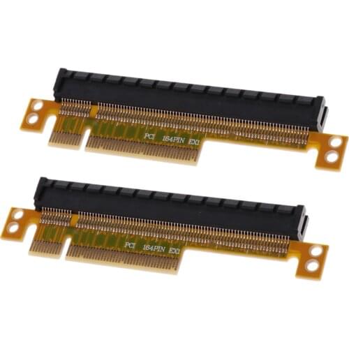2Pcs PCI Express Riser Card x8 to x16 Slot Adapter Board 4-layer Circuit