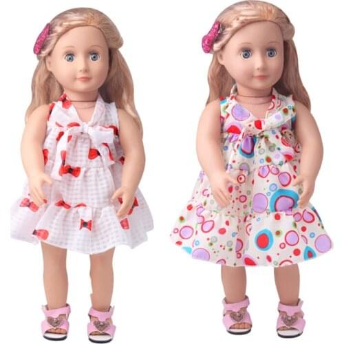 Bowknot Dress Clothes fits for 18" American Girl doll alexander,girls dolls