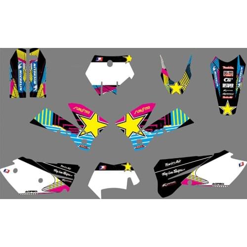 Full set of EXC 2007-2005 Graphics Delcas Stickers kits For KTM EXC XCW 2005 2006 2007 XC XCF XCFW MXC 200 250 300 400 450 525