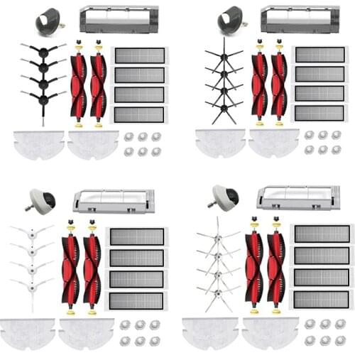Whole Set Accessories for Roborock S5 56 S50 S51 S52 S55 S60 S61 S65 E4 E25 E35 Robot Vacuum Cleaner Washable brush filter mop