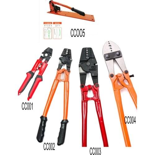 HQ CC00 Presszange Ferrule Press Crimping Tool Ferrule Crimper+Steel Wire Rope Cut For 0.1-5.0MM Wire Rope And All Types Ferrule