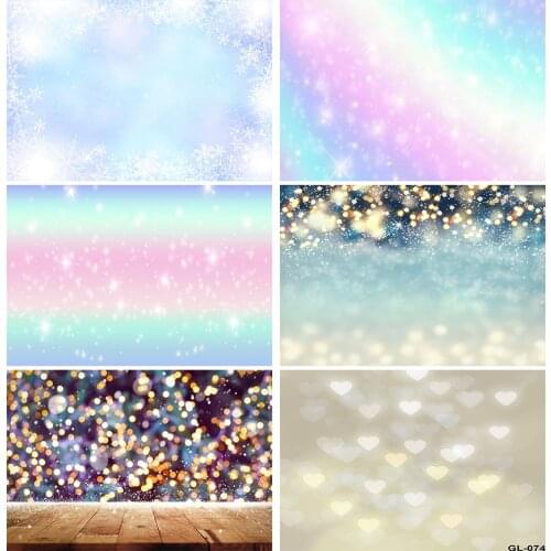 Rainbow Photo Backdrop Shiny Polka Dot Light Bokeh Glitter Wedding Birthday Party Child Photo Background Photophone Photo Studio